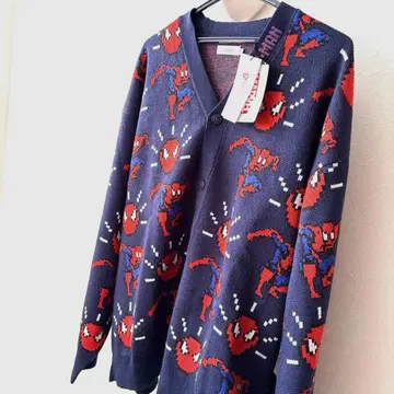 그라니프 스파이더맨 가디건 아우터 니트