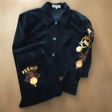 LOUISFERAUD 벨벳 셋업 블랙 9호