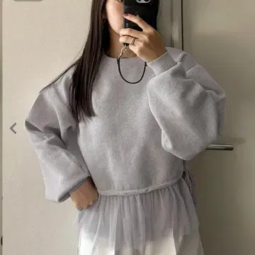 고베 레터스 맨투맨 라이크 도킹 니트탑