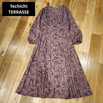 새상품급 테치치 테라스 롱 원피스 꽃무늬