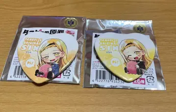 키라라자카 마리나 타코피의 원죄 캔뱃지 하트 세트