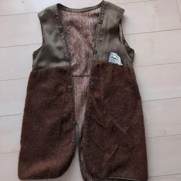 이탈리아군 보아 라이너 베스트 그랑파 코어 카키 브라운 빈티지 구제 의류