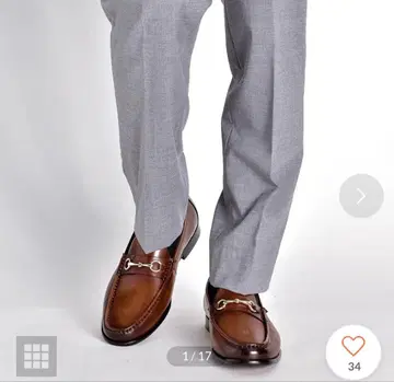 LUCIUS 다크 브라운 비트 로퍼 42사이즈 새상품 정가 15,400엔