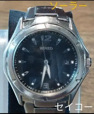 BL27 세이코 와이어드 솔라 시계 작동품 날짜 포함