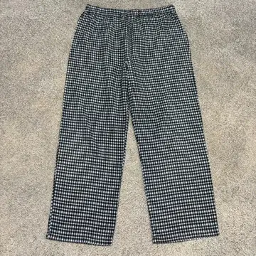 y2k 체크 파자마 팬츠 00s cityboy 와이드 남성용 XL