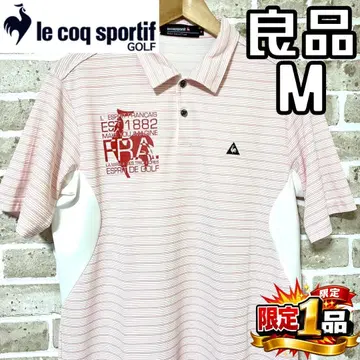 [ 선착순 ] 르꼬끄골프 남성용 반팔 피케 셔츠 M 사이즈 핑크