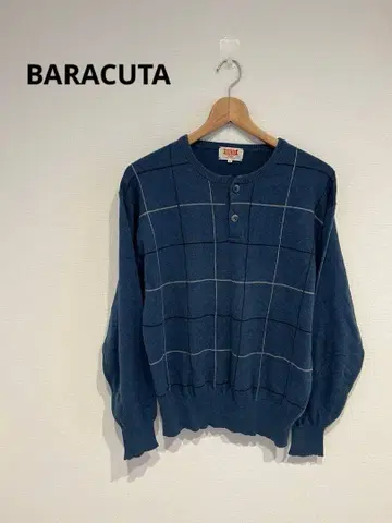 BARACUTA 바라쿠타 코튼 니트 헨리넥
