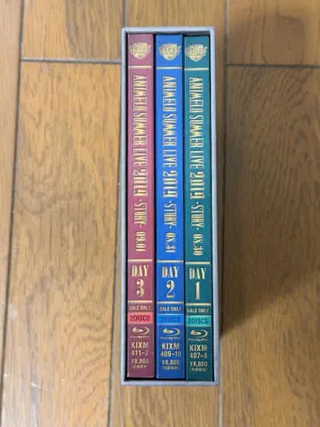 애니메로 썸머 라이브 2019 -STORY- 블루레이 3개 세트