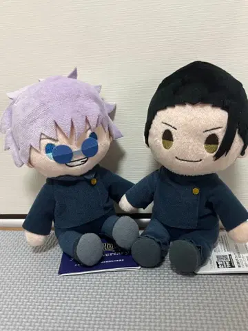 라운드원 한정판 주술회전 봉제 인형 고죠 사토루 게토 스구루