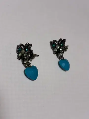 ANNA SUI 안나수이 귀걸이 버터플라이 터콰이즈색