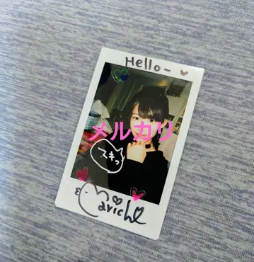 레어템 나가사와 마리나 폴라로이드 (사인, 코멘트 있음)