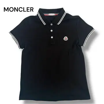 [새상품급] MONCLER 블랙 피케 셔츠 MAGLIA 반팔 여성용 S