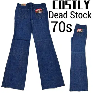 70S 데드스탁 COSTLY 플레어 데님 청바지 플래셔 부착