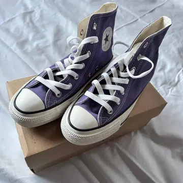 컨버스 스니커즈 하이컷 퍼플 23.5cm