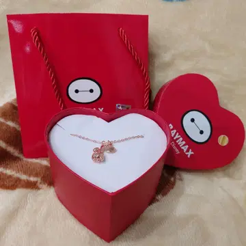 베이맥스 굿즈 목걸이 디즈니 핑크 골드 새상품