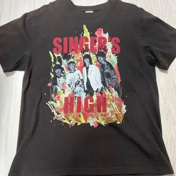 SINGER'S HIGH 블랙 T셔츠