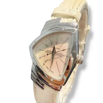 HAMILTON 해밀턴 벤츄라 트라이앵글 손목시계 쉘판 화이트