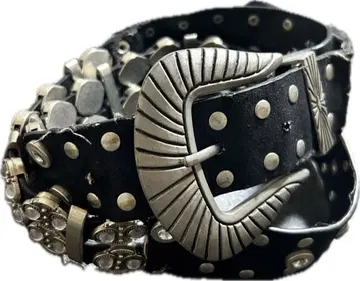 스터드 가죽 벨트 y2k archive