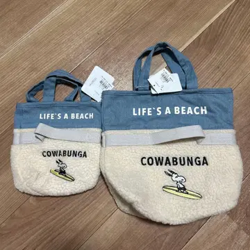 빈티지 PEANUTS 스누피 토트백 미니백 2개