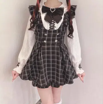 [택 있음] LIZLISA 프릴 스핀들 셋업