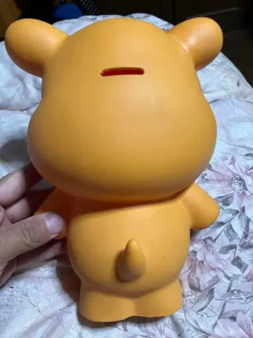 동물형 저금통 오렌지 컬러 켈로그제