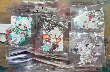 마후마후 아크릴 키링 새상품 4점 묶음 판매