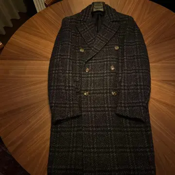 스틸레 라티노 더블 브레스트 네이비 체크