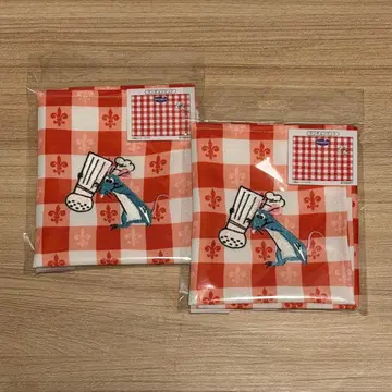 라따뚜이 체크 무늬 런천 매트 2개 세트