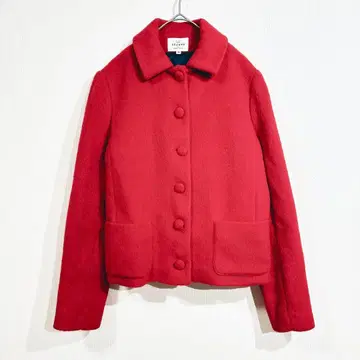 sezane 세잔느 모헤어 샤기 코트 스탠 칼라 숏 기장