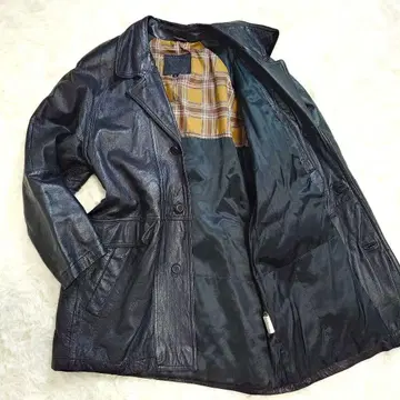 [극유 연성 양가죽] Demidieux 양가죽 레더 자켓 하프 코트 M