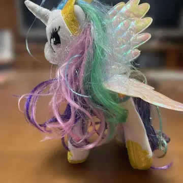 유니콘 봉제 인형 날개 포함