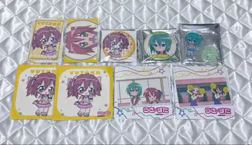 러키스타 마네키네코 콜라보 캔뱃지 아크릴 스탠드 코스터 유타카 미나미