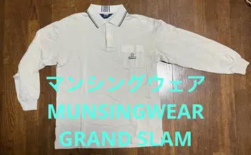 먼싱웨어 GrandSlam 펭귄 자수 긴팔 피케 셔츠 사이즈 L