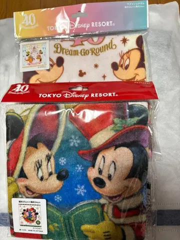 도쿄 디즈니 리조트 크리스마스 타월 40주년 기념 세트