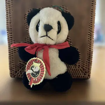 중국 기념품 앤티크 팬더 봉제 인형 약 15cm