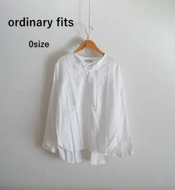 ordinary fits 화이트 레이스업 셔츠 0 사이즈