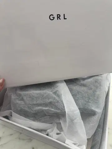GRL 블랙 롱 부츠 통굽