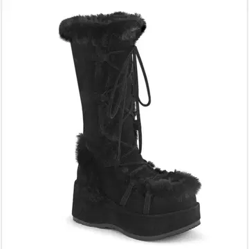 Demonia CUBBY-311 블랙 통굽 부츠