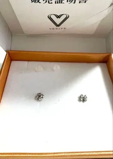 VERITE 플라티나 다이아 귀걸이