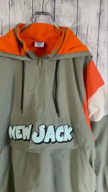 NEWACK 나일론 자켓 아노락 후드티 후드 부착 빅 사이즈