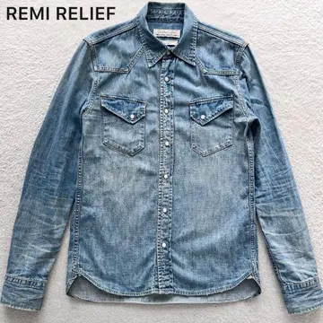새상품급 REMI RELIEF 레미 릴리프 웨스턴 데님 셔츠 이나바 코시