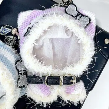 10~12cm 인형옷 고양이 귀 후드티 퍼플 언제나 인형 앙스타 인형옷