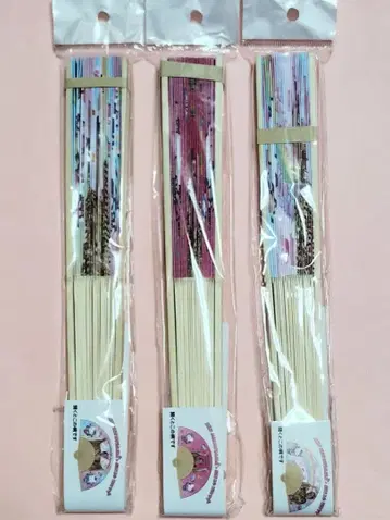 [ 3종 세트 ] 마츠켄 삼바 x 헬로키티 부채