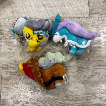 포켓몬핏 스이쿤 라이코우 엔테이 봉제 인형 포켓몬 센터