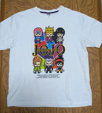 죠죠의 기묘한 모험 JOJO GOLDEN WIND 티셔츠 4L