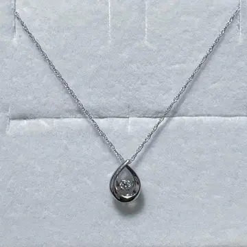 댄싱 스톤 목걸이 K10WG