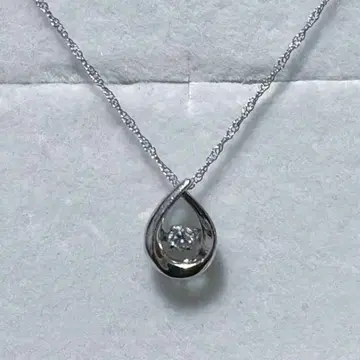 댄싱 스톤 목걸이 K10WG