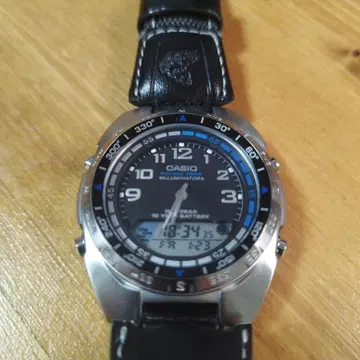 컨디션 최상 가동품 CASIO 낚시 기어 아날로그 디지털 AMW-700