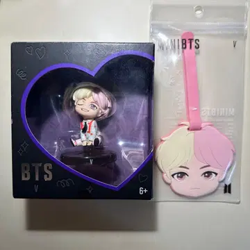 BTS V 태현 MINIBTS 미니 인형 러기지 택 세트