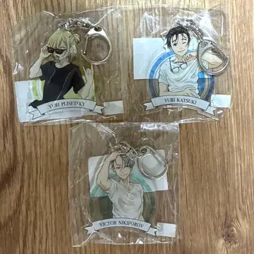 유리 온 아이스 아크릴 키링 3점 세트
